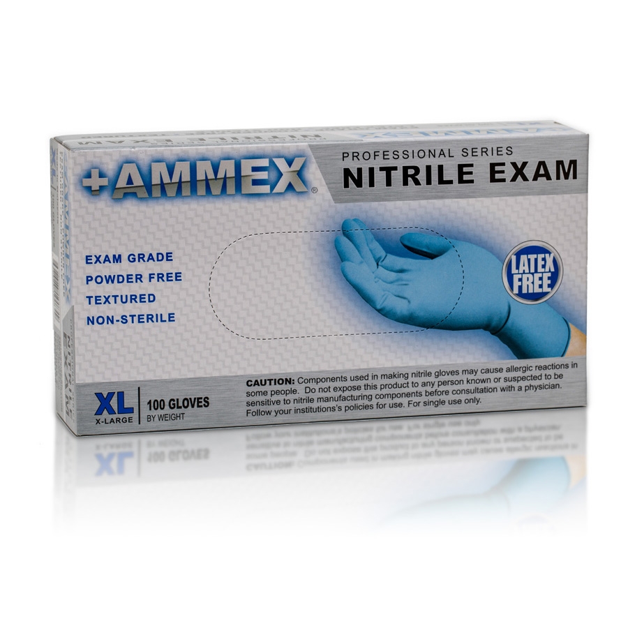 AMMEX APFN Series Nitrile Gloves Package Image